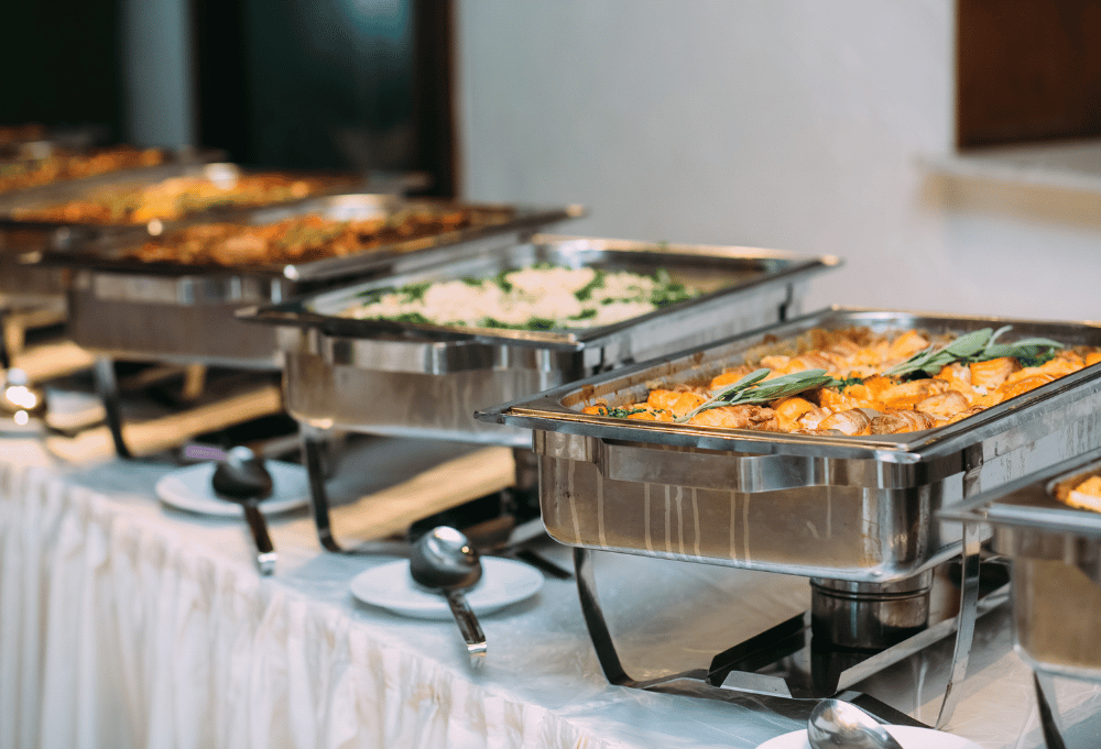 Catering equipment rental with chafing dishes in Reisterstown, MD
