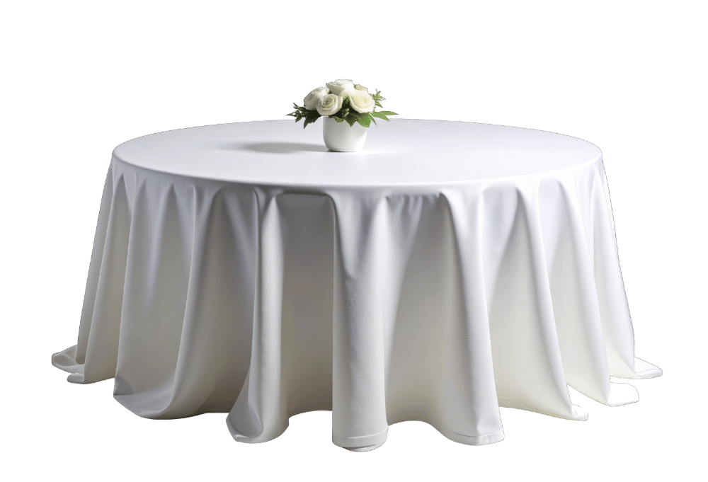 Round table linen rental for weddings and events in Reisterstown, MD